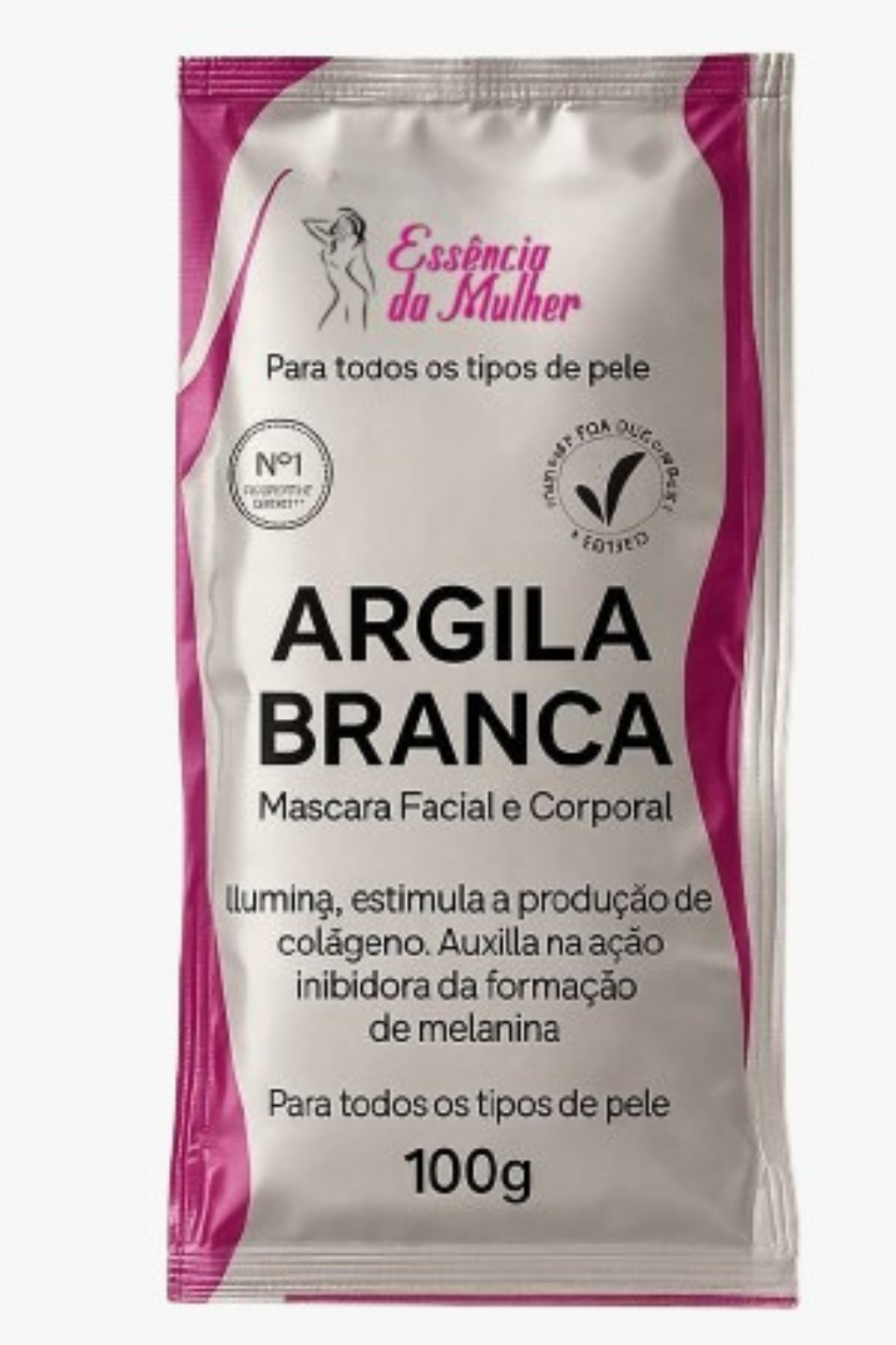 Design sem nome (23) Argila Branca - 100g - Imagem 1